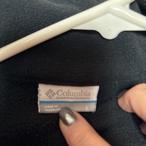 Women's Columbia Interchange Fleece Jacket Size Large Black Full Zip Pockets - Picture 9 of 9
